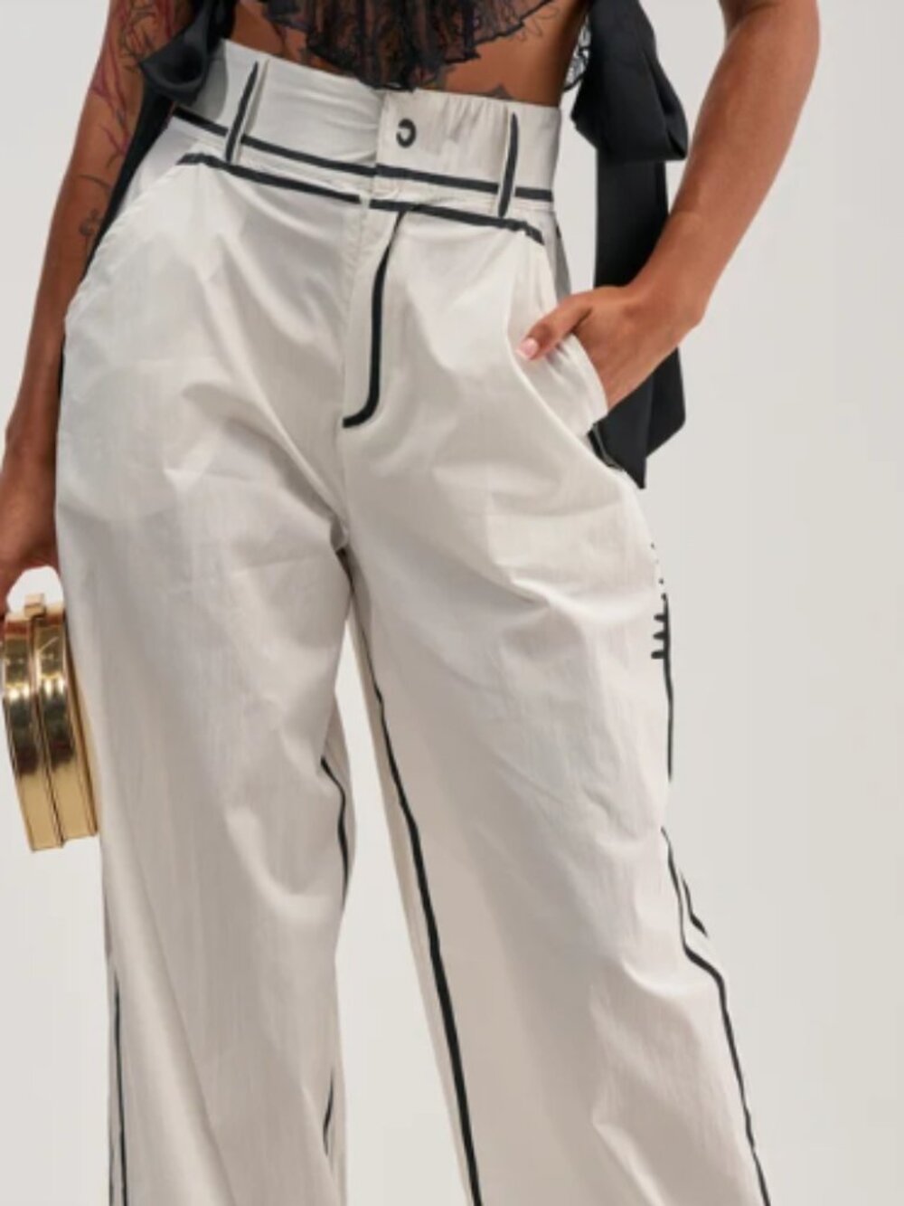 AKIRA BLANK SPACE HIGH WAIST PALAZZO PANT Size M